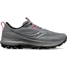 Women's Saucony Peregrine 13 GTX, Gravel/Black, 7 B Medium