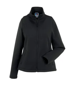 Womens/ladies smart soft shell jacket black Russell