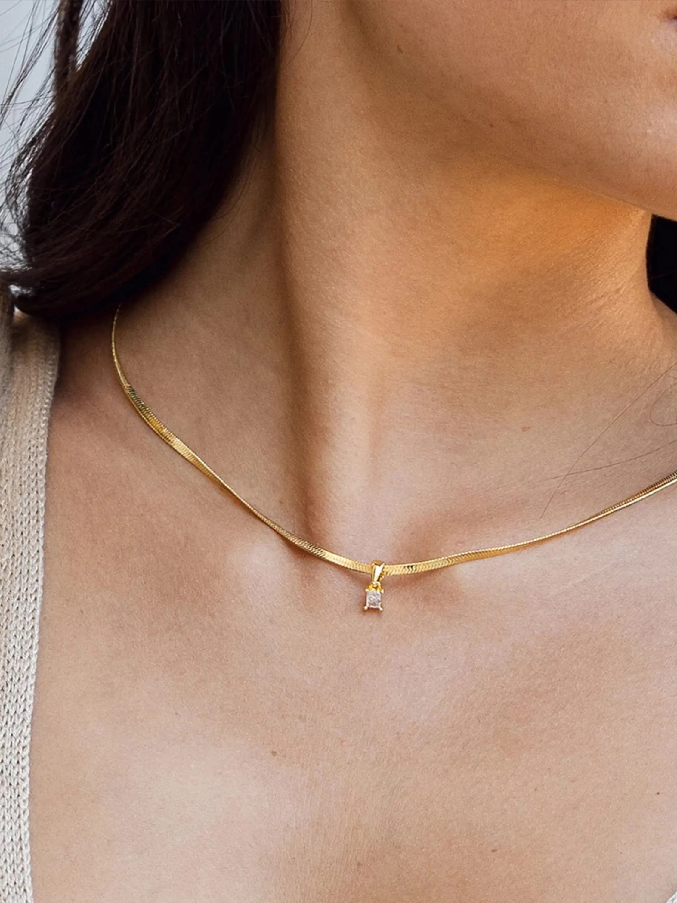 Work It Herringbone Chain Necklace